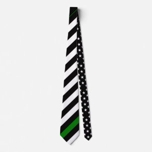Thin Green Line Flag (United States) Tie