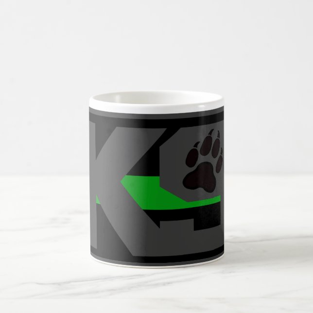 THIN GREEN LINE K9 UNIT FEDERAL AGENT COFFEE MUG (Center)