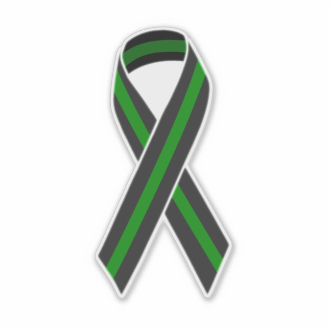 Thin Green Line Ribbon (Front)