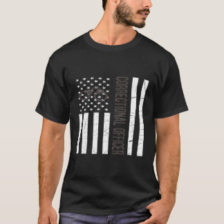 Thin Grey Line Co American Flag Hoodie T-Shirt