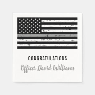 Thin Grey Line Correctional Officer Party Napkin