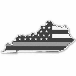 Thin Grey Line Flag Kentucky