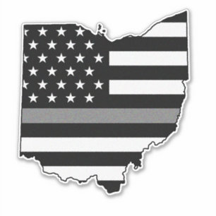 Thin Grey Line Flag Ohio