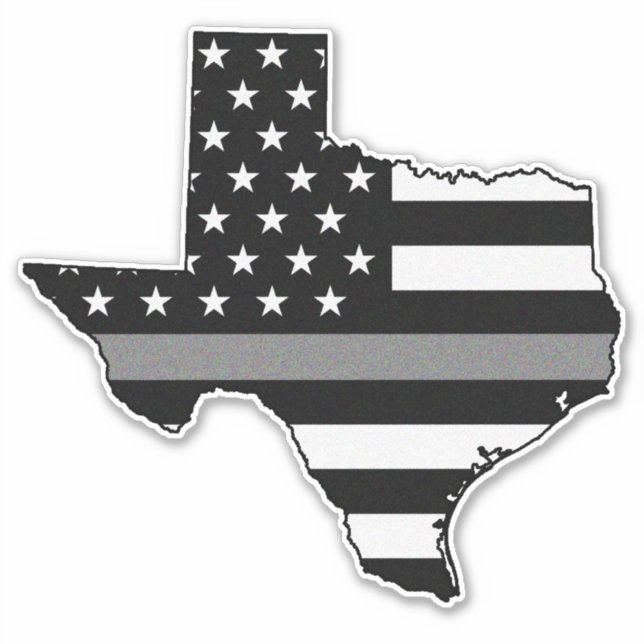 Thin Grey Line Flag Texas (Front)