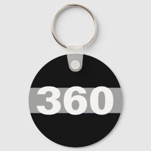 Thin Grey Line Personalized Corrections Keychain