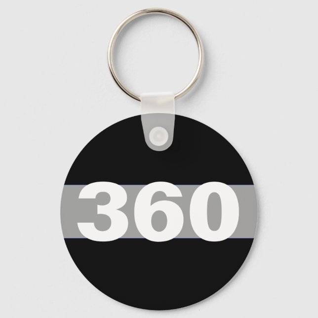 Thin Grey Line Personalized Corrections Keychain (Front)