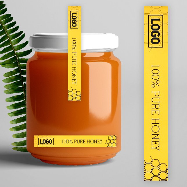 Thin Honey Logo Label Tamper-Proof Seal (Creator Uploaded)