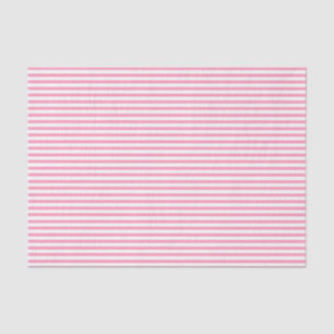 Thin hot pink and white stripes - Tissue paper
