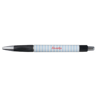 Thin Light Blue Stripes Pen