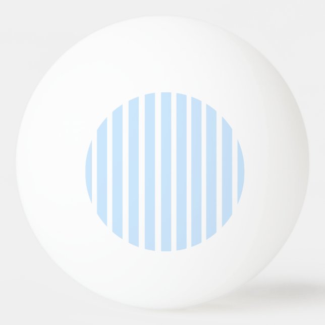Thin Light Blue Stripes Ping Pong Ball (Front)