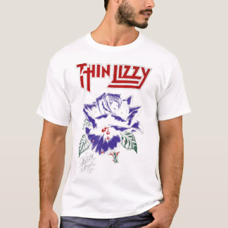 Thin Lizzy  Black Rose Colour  T-Shirt