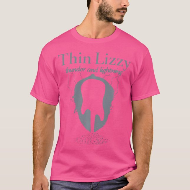 Thin Lizzy  Lightning Guitar T-Shirt (Front)