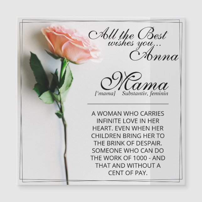 Thin Magnetic Card (Front)