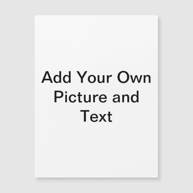 Thin Magnetic Card, Standard Postcard Size (Front)