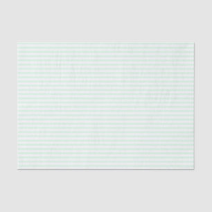 Thin mint green and white stripes - Tissue paper