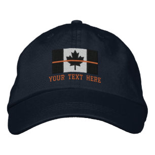 Thin Orange Line Canadian Flag Search Rescue SAR Embroidered Hat