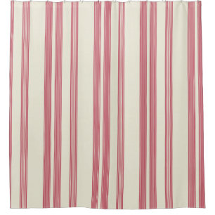 Thin Pink Vertical Stripes Off White Background