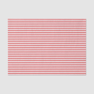 Thin red and white stripes - Tissue paper
