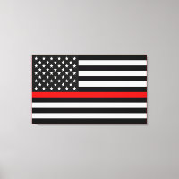 Thin Red Line American Flag