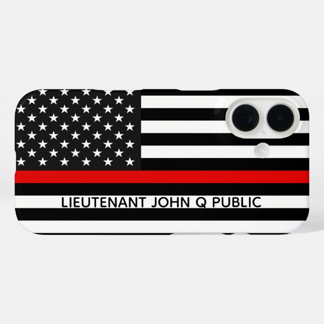 Thin Red Line American Flag Case-Mate iPhone Case (Back (Horizontal))