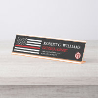 Thin Red Line American Flag Customized