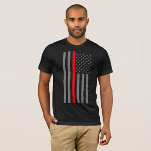 Thin Red Line American Flag graphic for a T-Shirt