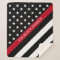 Thin Red Line Firefighter Flag Monogram Name