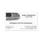 Thin Red Line Flag Personalized Firefighter