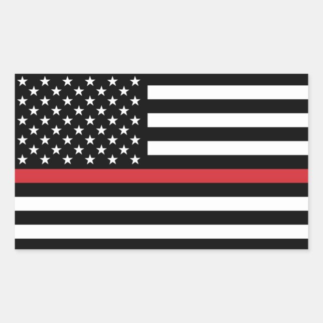 “Thin Red Line Flag” Sticker (Front)