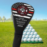 Thin Red Line Maltese Cross Firefighter Retirement Golf Head Cover<br><div class="desc">Thin Red Line Maltese Cross Firefighter Retirement Golf Head Cover - USA American flag design in Police Flag colours, distressed design . This personalized retirement firefighter golf head cover is perfect to celebrate your retired fireman, firefighter retirement gifts, firefighter retirement party. Personalize these maltese cross retirement thin red line golf...</div>