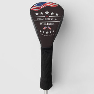 Thin Red Line Personalized Firefighter Monogram Go Golf Head Cover
