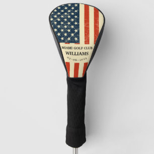 Thin Red Line Personalized Firefighter Monogram Go Golf Head Cover