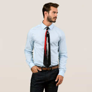 Thin Red Line Tie
