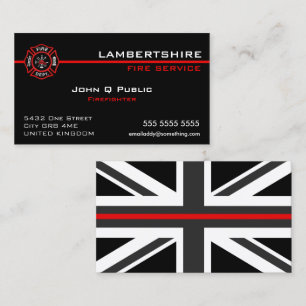 Thin Red Line UK Flag Business Card