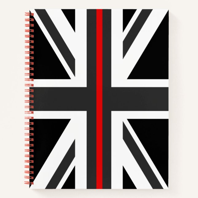 Thin Red Line UK Flag Notebook (Front)