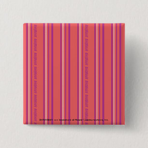 Thin Stripes LtPink 2 Inch Square Button