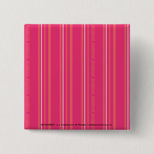 Thin Stripes Magenta 2 Inch Square Button