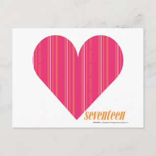 Thin Stripes Magenta 4 Postcard
