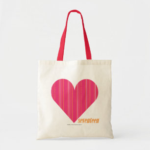 Thin Stripes Magenta 4 Tote Bag