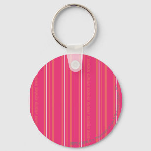 Thin Stripes Magenta Keychain
