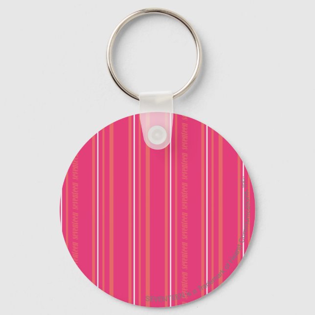 Thin Stripes Magenta Keychain (Front)