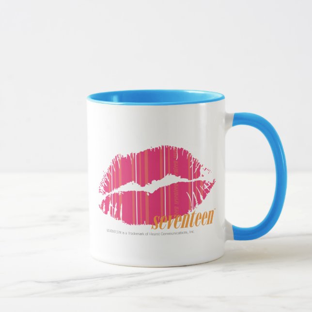 Thin Stripes Magenta Mug (Right)