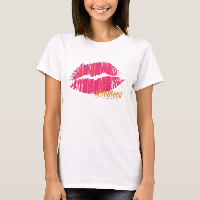 Thin Stripes Magenta T-Shirt (Front)