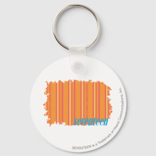Thin Stripes Orange 2 Keychain