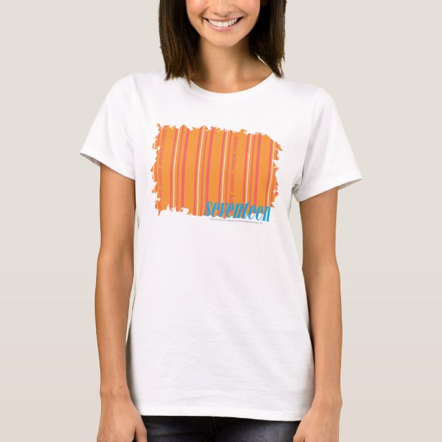 Thin Stripes Orange 2 T-Shirt (Front)