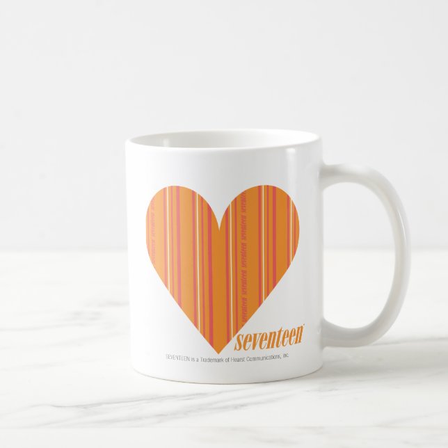 Thin Stripes Orange 3 Coffee Mug (Right)