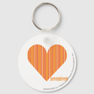 Thin Stripes Orange 3 Keychain