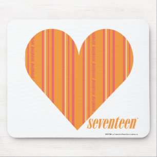 Thin Stripes Orange 3 Mouse Pad