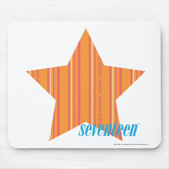 Thin Stripes Orange 4 Mouse Pad (Front)