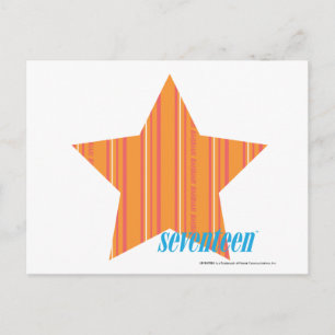 Thin Stripes Orange 4 Postcard